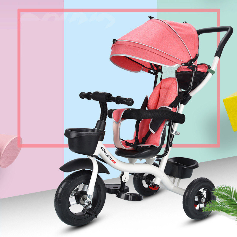 Kinderwagen opvouwbare nieuwe design driewielige fietsdriewieler